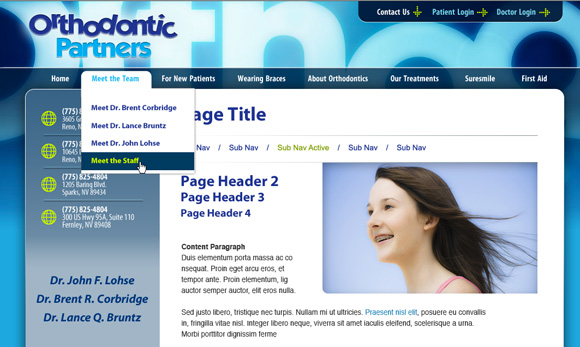 Orthodontic Web Design